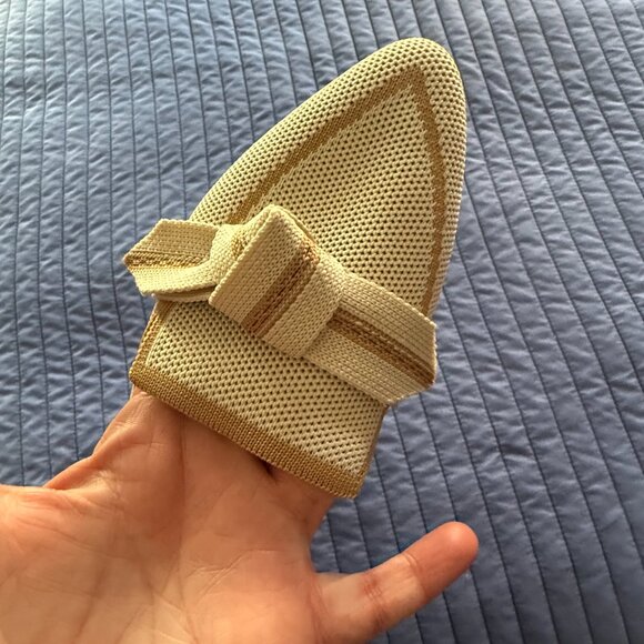 Venice Vista Florentine Pointed-Toe Knit Cream/Light Beige and Tan Loafers | 7.5 - Picture 7 of 7